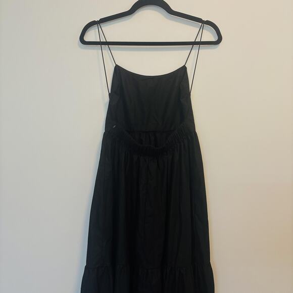 Commense Dress Womens Extra Small Black Maxi Tiered Spaghetti Open Back NEW - Picture 6 of 12